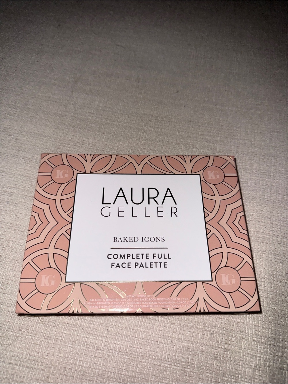 NWT Laura Geller Baked Icons Complete Full Face Palette - Rose Pink & Gold